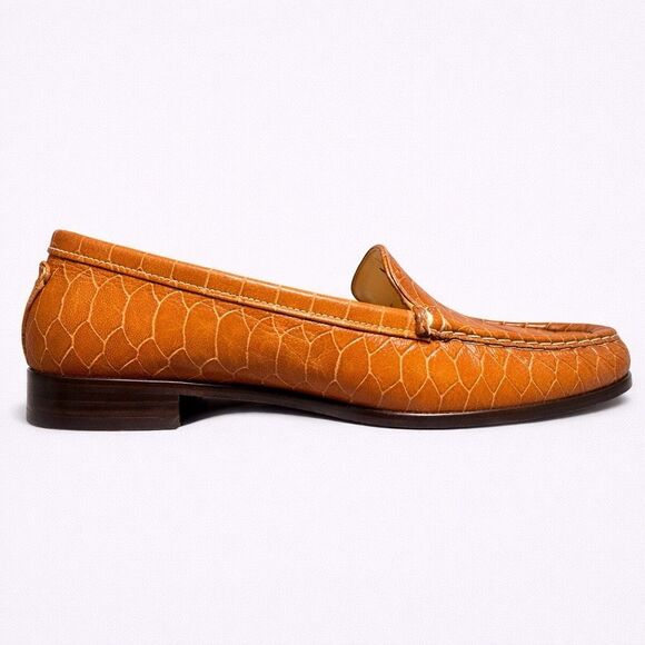 Antonio Melani Men’s Penny Loafers 7.5M Brown Leather Slip On Dress Shoes main image 6